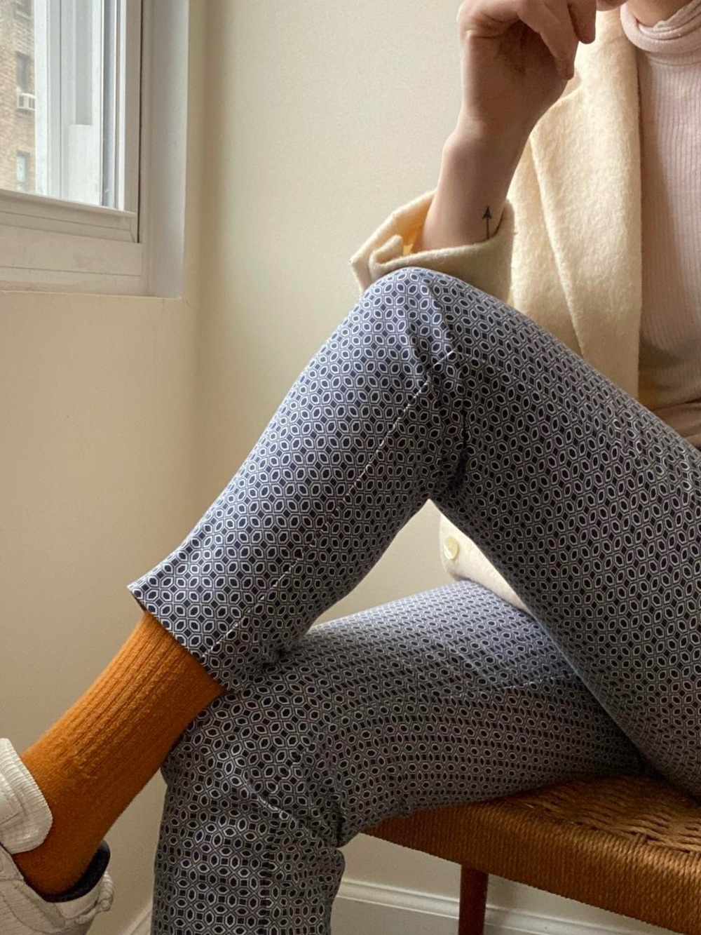 Adrianna Papell geometric patterned pants